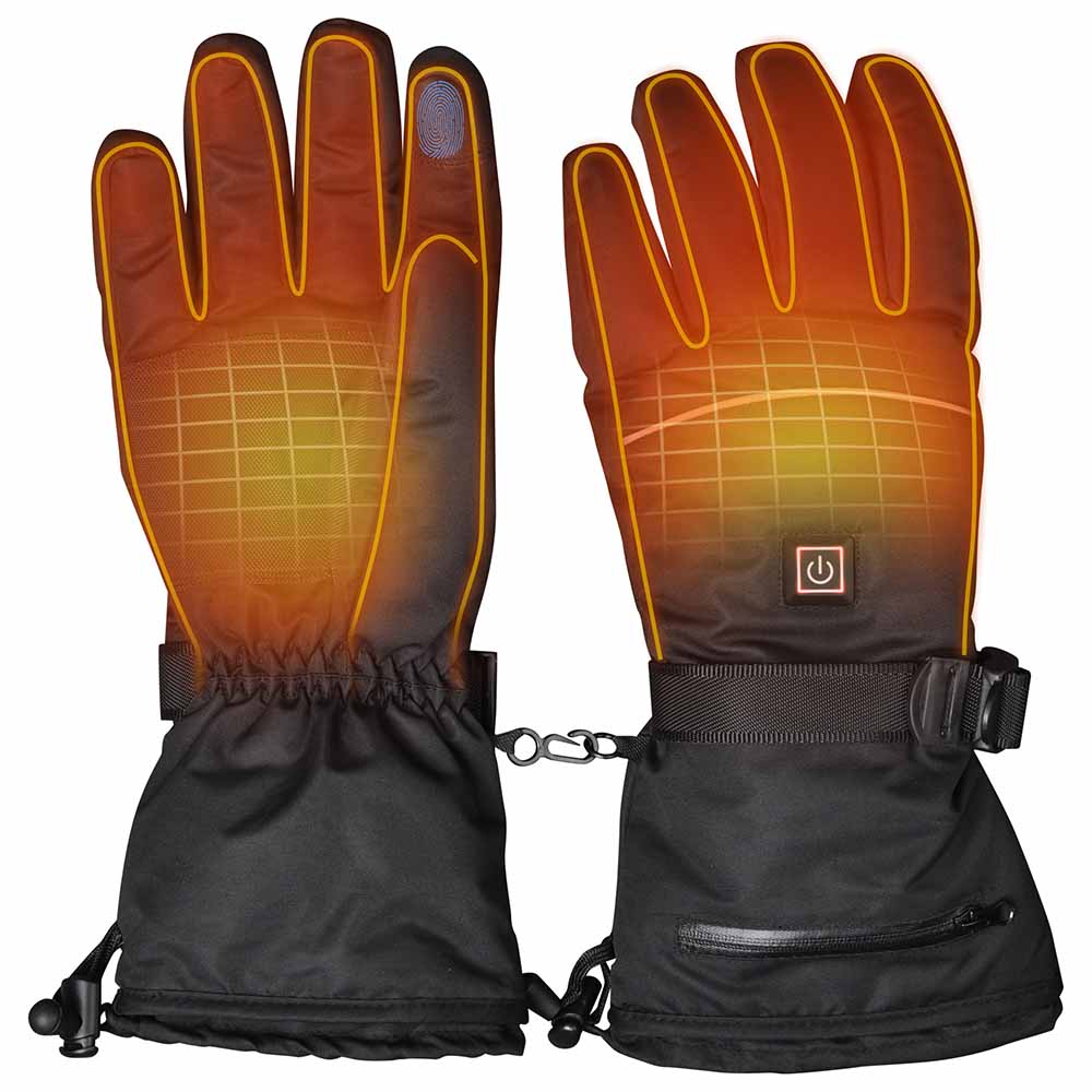 Yescom Electric Heated Gloves Touchscreen Battery Powered, XL Image