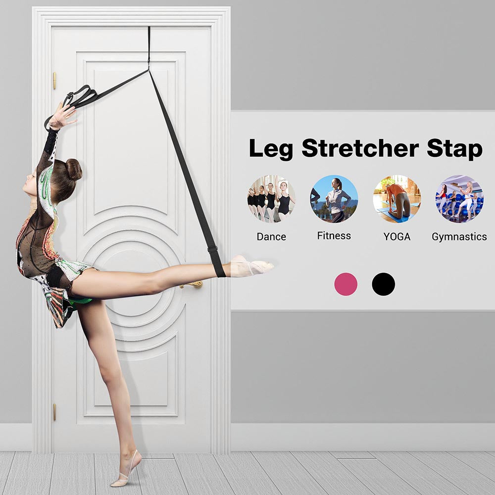 Yescom Stretch Strap with Door Anchor Yoga Swing Dancers Gymnastics Image