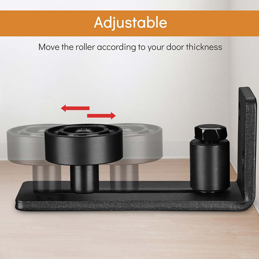 Yescom Adjustable Wall-Mounted Floor Guide Roller for Sliding Barn Door Image
