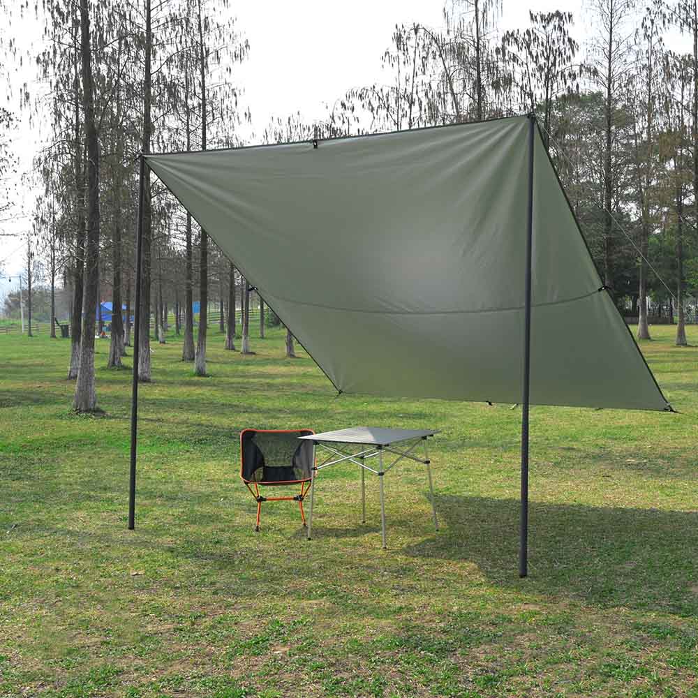 Yescom Telescopic Tarp Poles with Bag Heavy Duty Aluminum