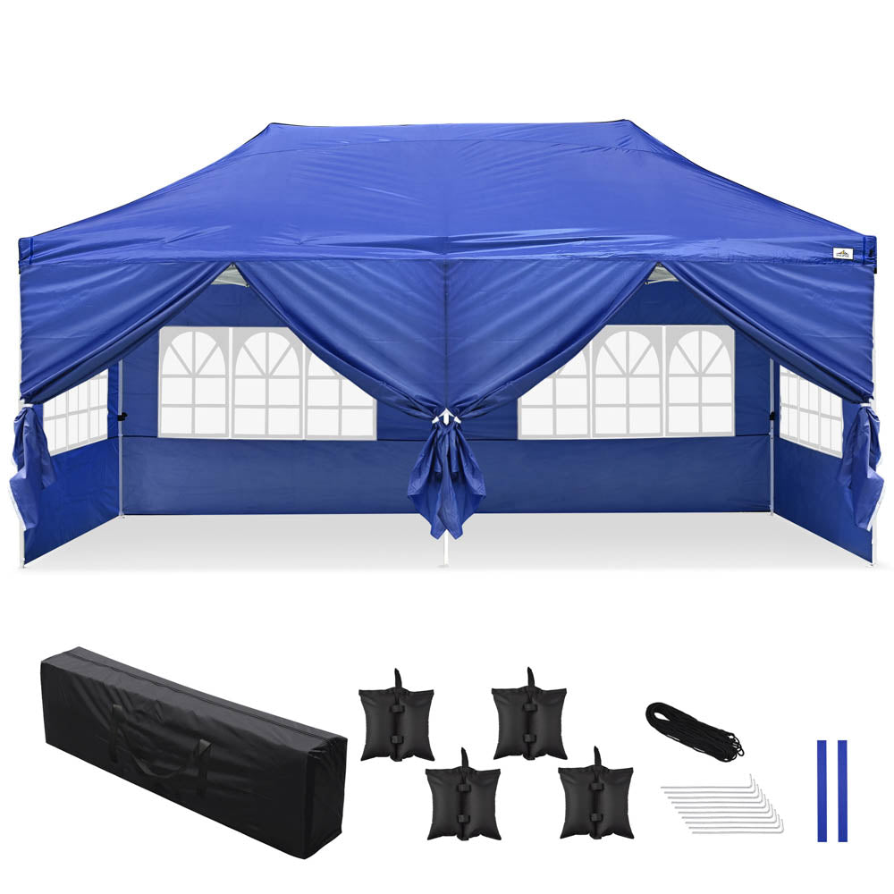 Yescom 10'x20' Waterproof Ez Pop Up Canopy Tent Shelter, Blue Image