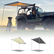Yescom Car Awning 4' 7" x 6' 7" Vehicle Rooftop Side Tent Shade Image