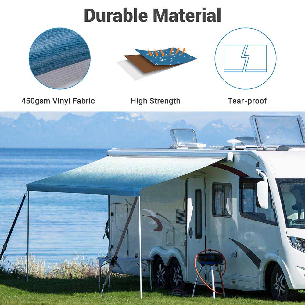 tarp caravan Yescom 14ft RV Awning Replacement Waterproof Fabric Tarp (13'x8')