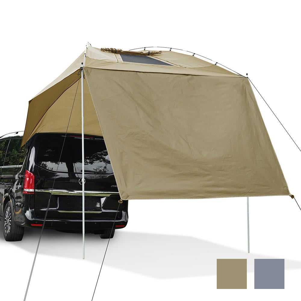 awning tent car Yescom Car Awning Sun Shelter with Side for SUV Camper Trailer Beach