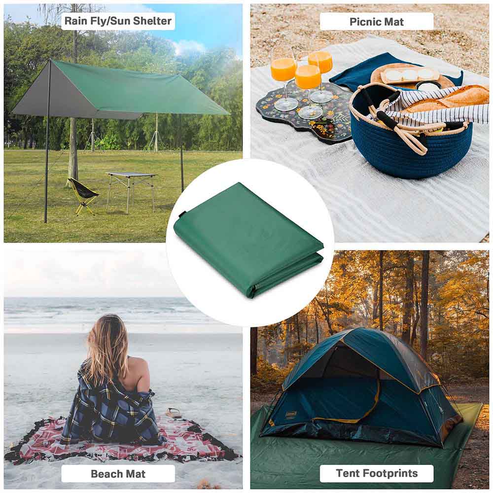 Yescom Camping Tarp Tent Footprint Shelter 10x13ft UV50+ PU3,000mm Image