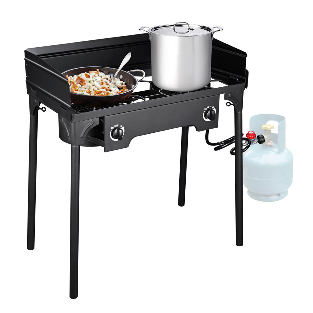 Yescom 32" Outdoor Burner Double Propane Stove with Stand Image