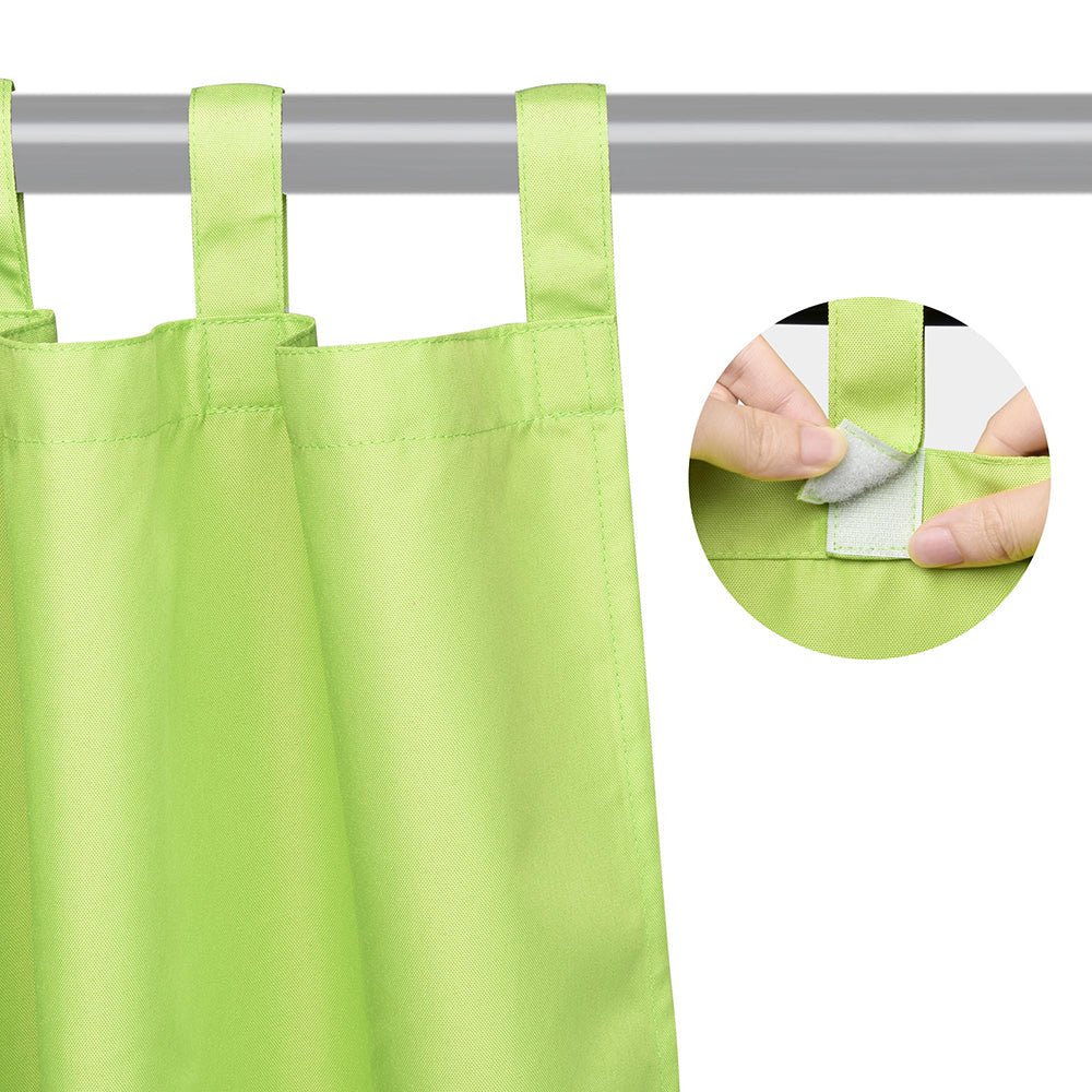 Yescom 2-Pcs Outdoor Tab Top Curtain Panel, 54Wx96L Image