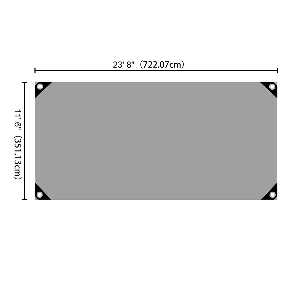 Yescom 14mil Extra Thick Heavy-Duty Poly Tarp Reinforced Canopy Size Opt, 12x24ft Image