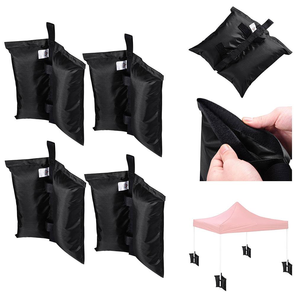 Yescom 4 Pcs Weight Sand Bags for Outdoor Canopies Tents, Black Image