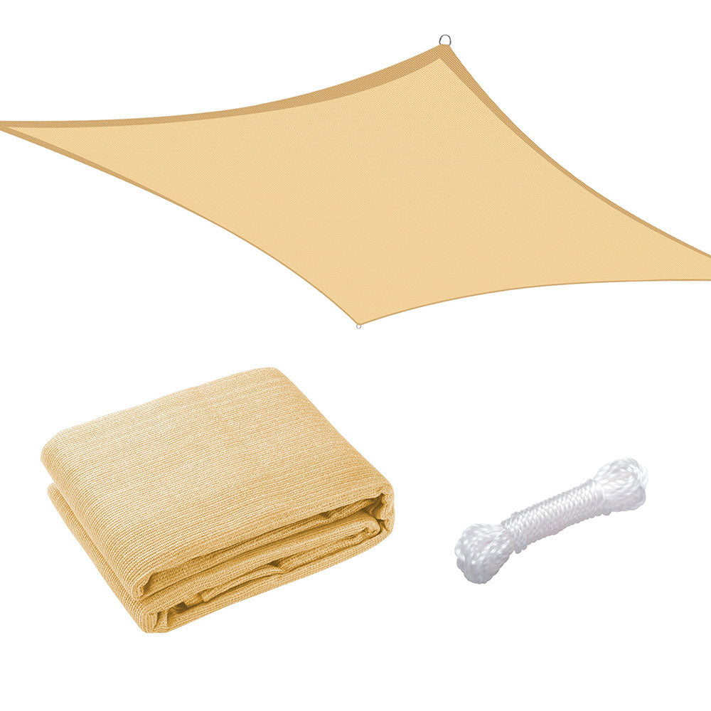 Yescom Patio Rectangle Sun Sail Shade Canopy 13ftx19ft, Beige Image