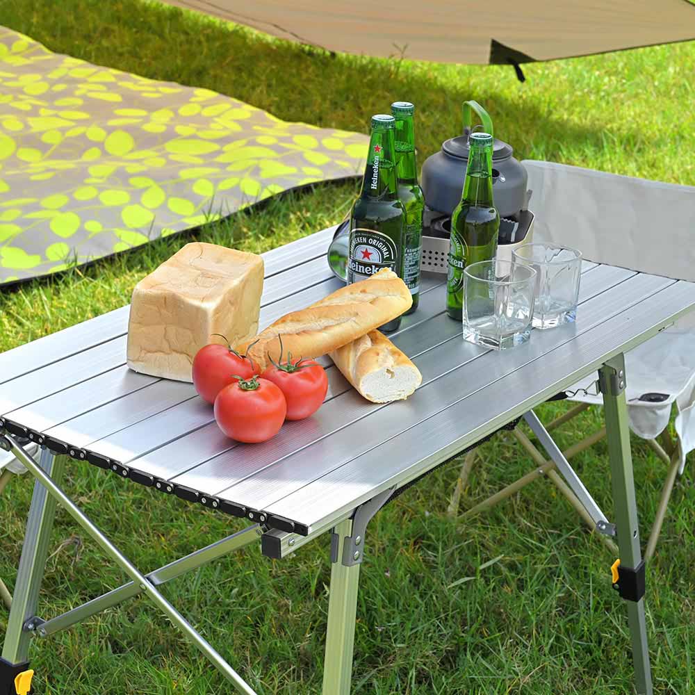 Yescom Picnic Folding Table Roll Up Camping Table 35"x20" Image