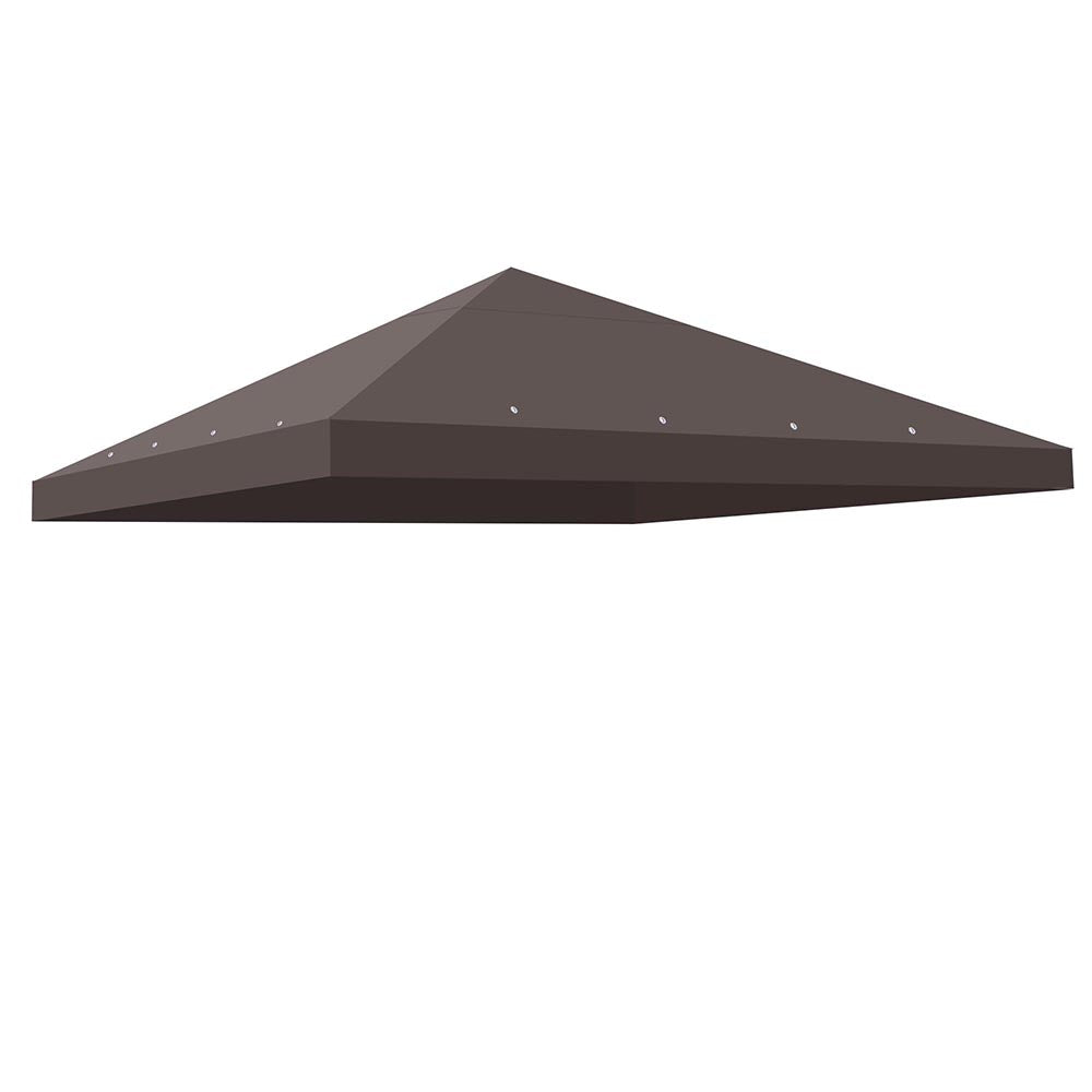 Yescom 10' x 10' Replacement Gazebo Canopy Cover Color Optional, Brown Image