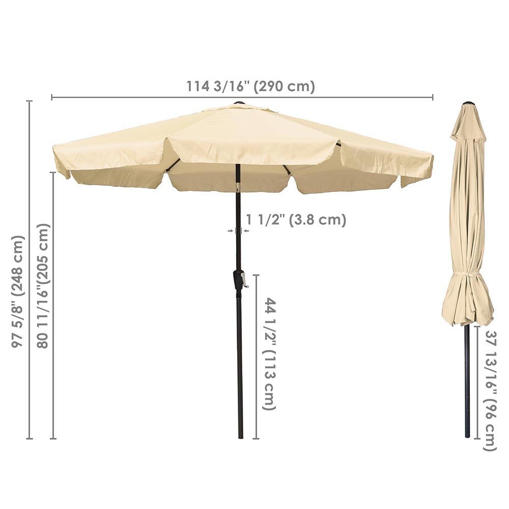Yescom 10ft Patio Outdoor Market Umbrella Tilt Multiple Colors Yescom 10ft Patio Outdoor Market Umbrella Tilt Multiple Colors