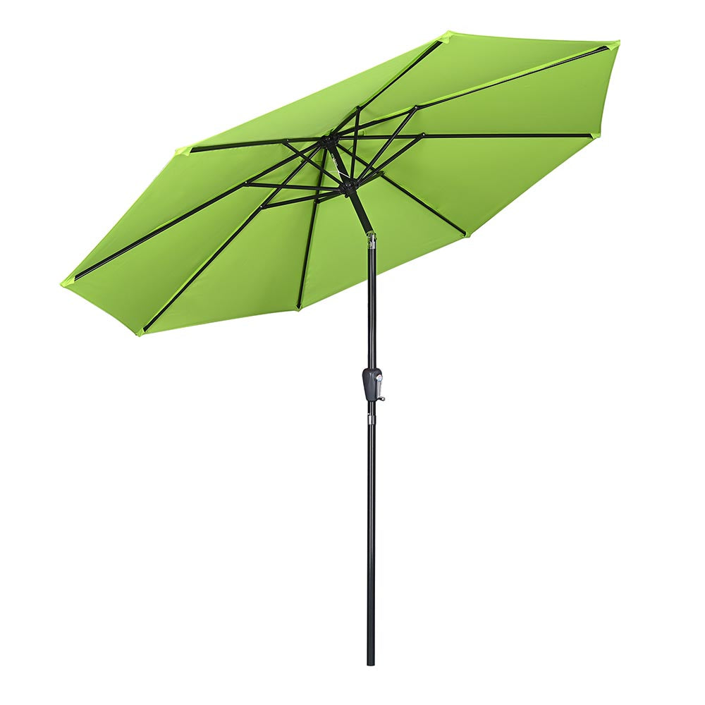 Yescom 9ft 8-Rib Patio Umbrella Tilt 220gsm Canopy UV50+, Green Glow Image