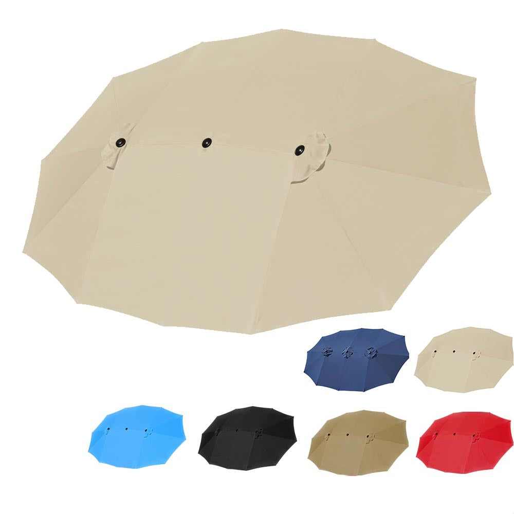 Yescom Umbrella Replacement Canopy 15x9ft 12-Rib Rectangle Yescom Umbrella Replacement Canopy 15x9ft 12-Rib Rectangle