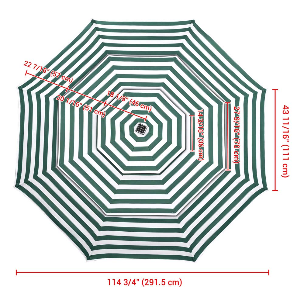 10 patio umbrella cover replacement Yescom 10' Outdoor Patio Umbrella Replacement Canopy 3-Tiered 8-Rib