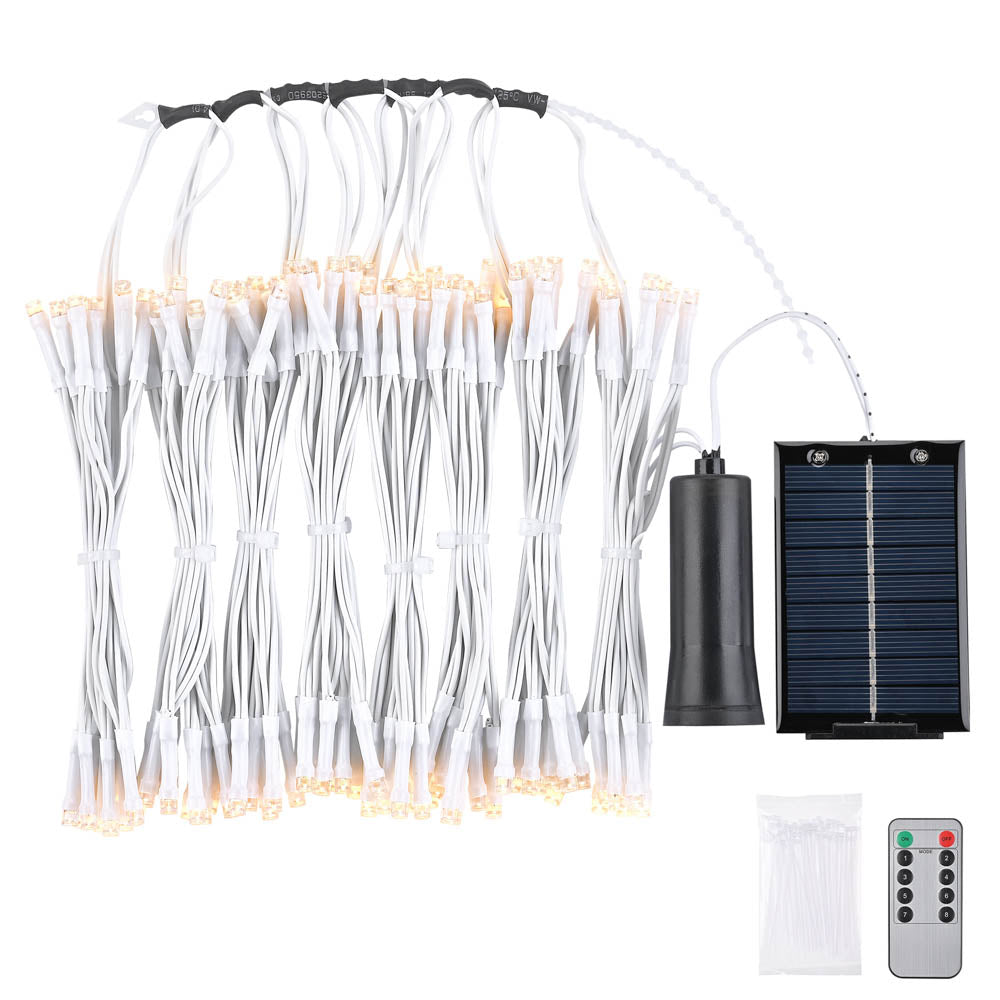 8 rib patio umbrella lights Yescom Solar Umbrella Lights with Remote for 9-10ft 8-Rib (4.75ft)