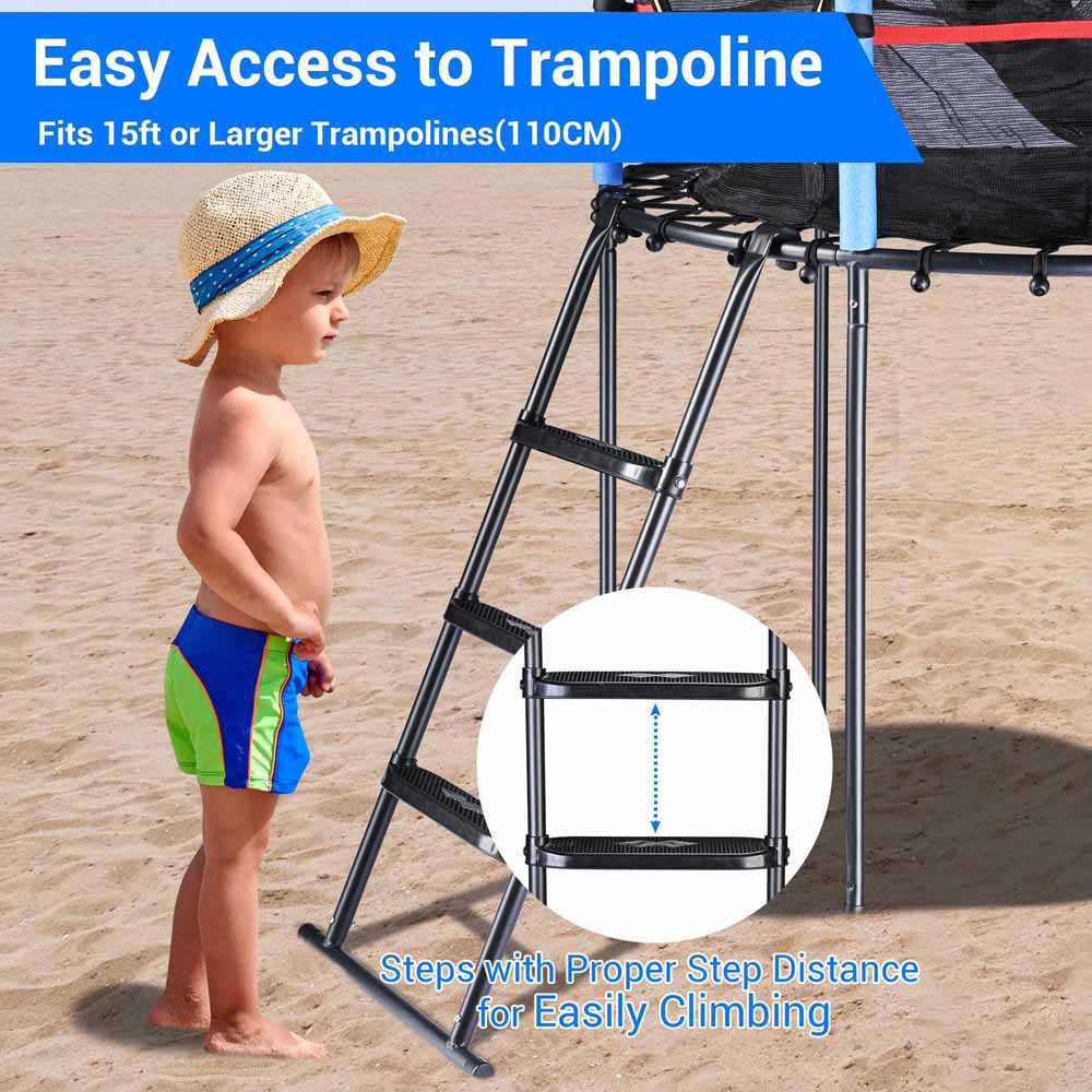 Yescom Trampoline Ladder-3 Steps for 15-16ft trampolines Image
