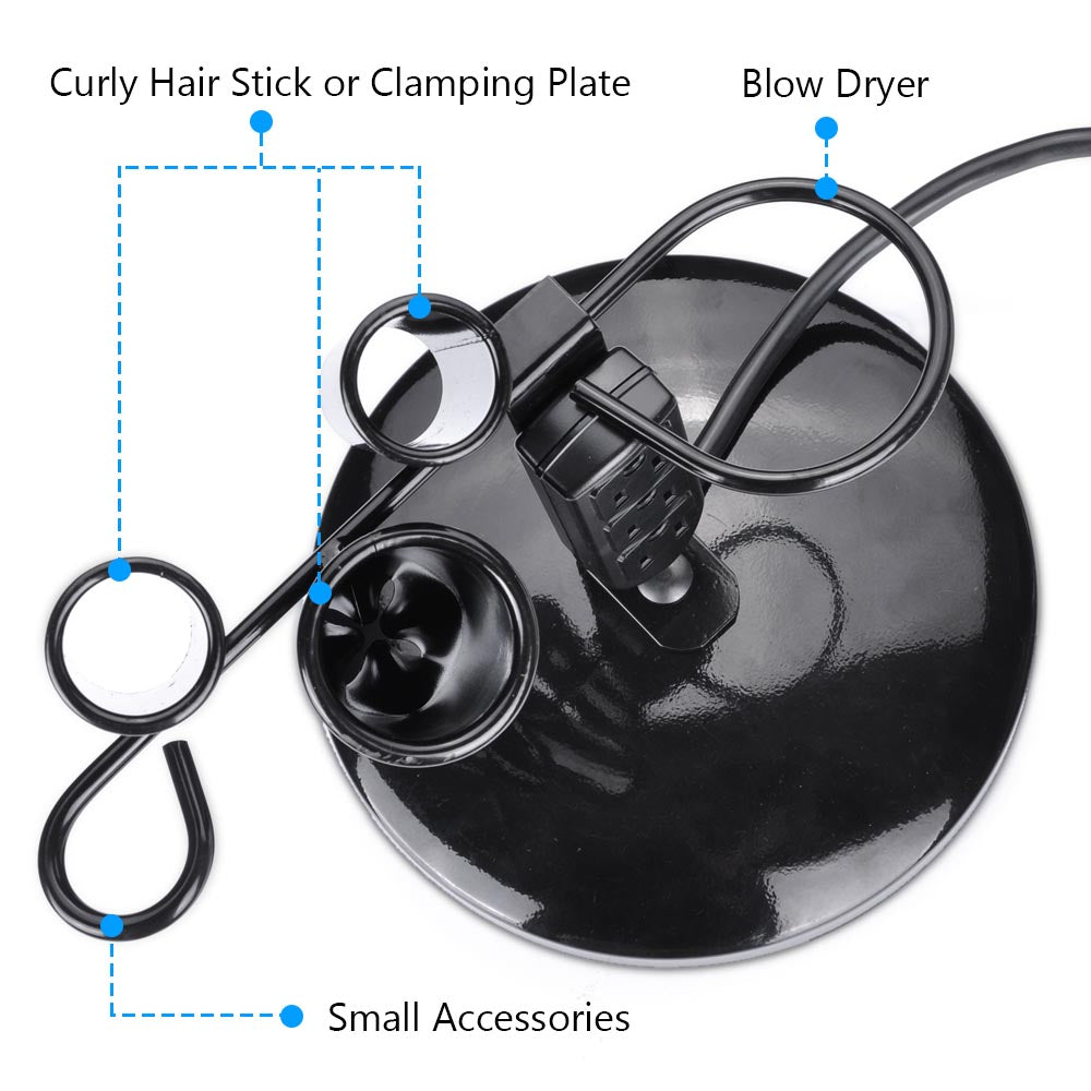 Yescom Desktop Blow Dryer Curling Iron Holder Salon Equipment Image