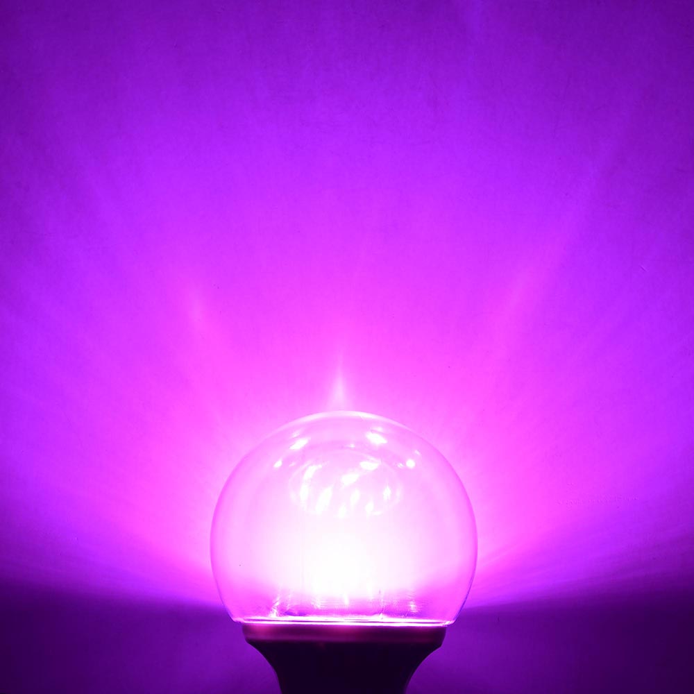 Yescom Makeup Mirror Light Light Bulbs Purple 3W E27 6 Pack Image