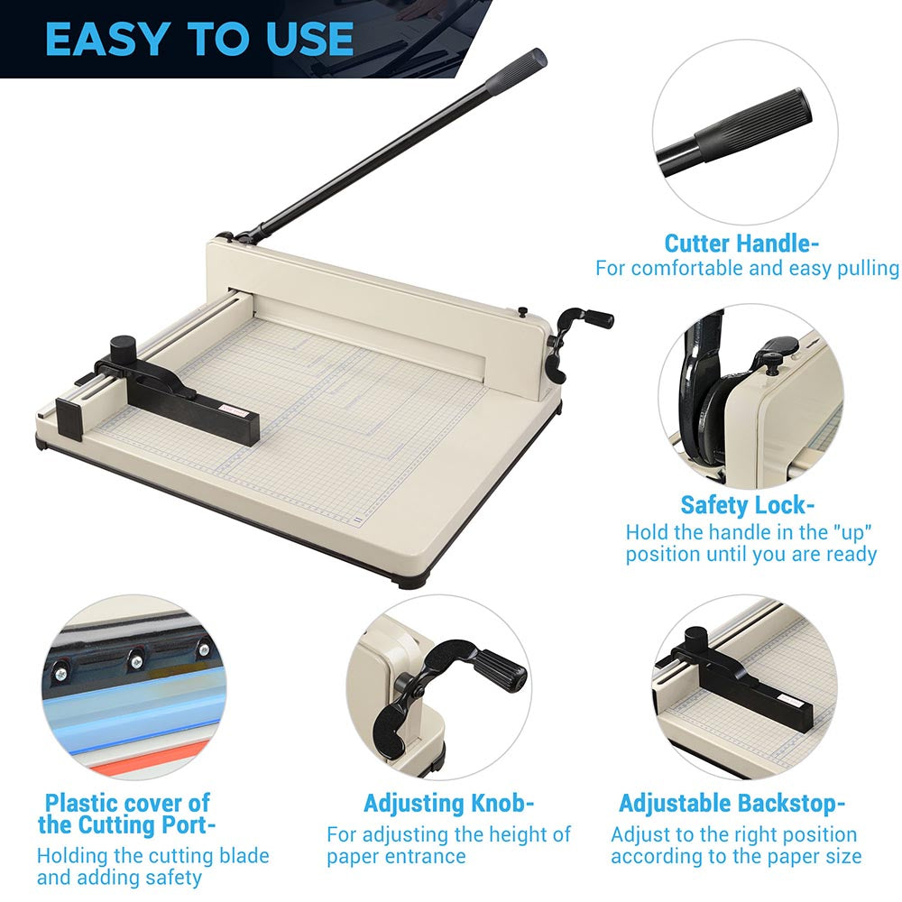 Yescom 17" Heavy Duty Paper Cutter Trimmer A3 Image