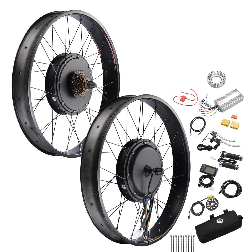 Yescom Bicycle Motor Kit Fat Bike Conversion Kit 1500W 48V 26 Yescom Bicycle Motor Kit Fat Bike Conversion Kit 1500W 48V 26