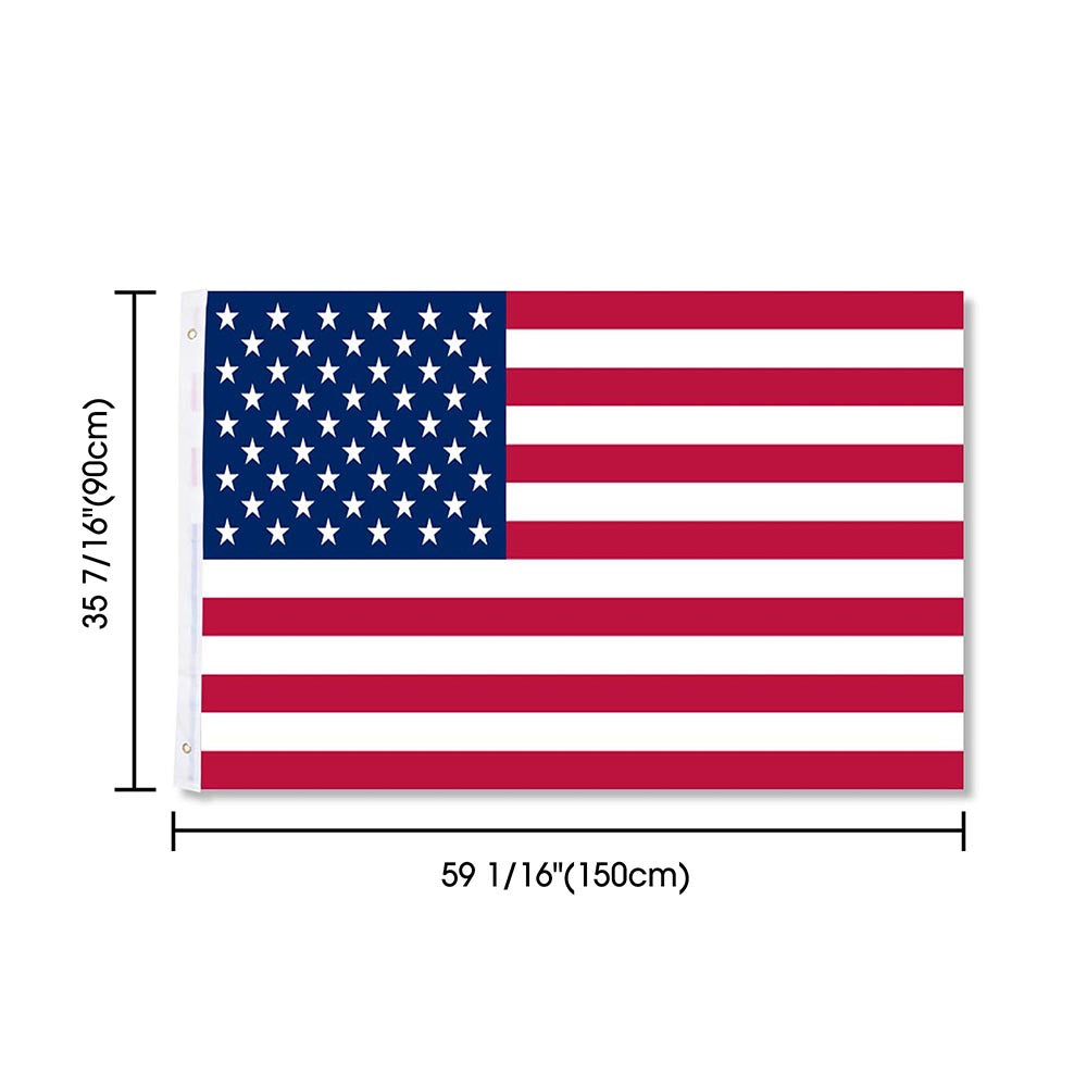 Yescom American National Flag USA Star Stripe, 3x5 Feet Image