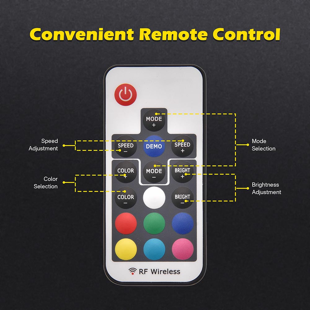 Yescom Whip Light for RZR UTV ATV 2ct/pack 3ft (Remote Control) Image