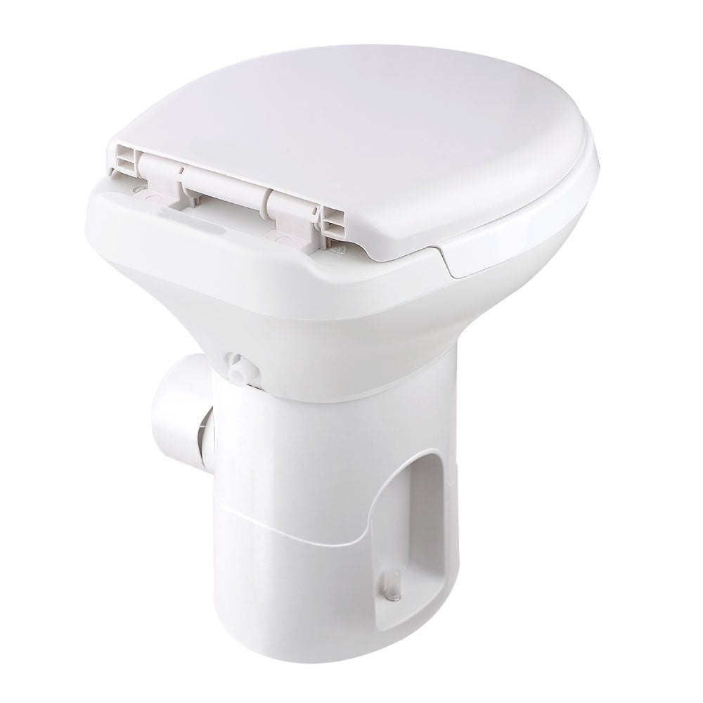 Yescom Foot Flush RV Gravity Flush Toilet High Profile HDPE Travel Image