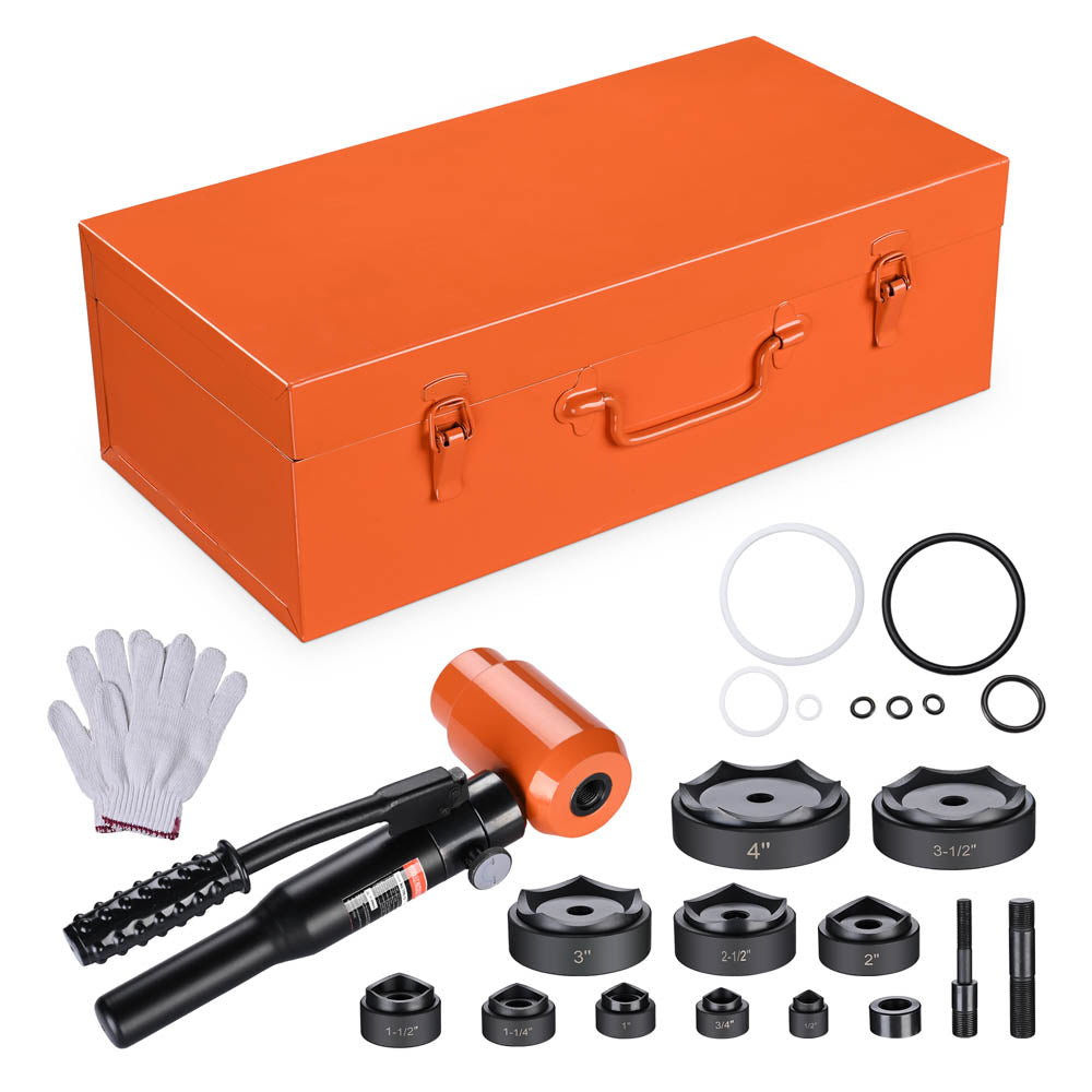 Yescom 15 Ton Hydraulic Hole Punch Heavy Duty Metal Hole Knockout 10-D