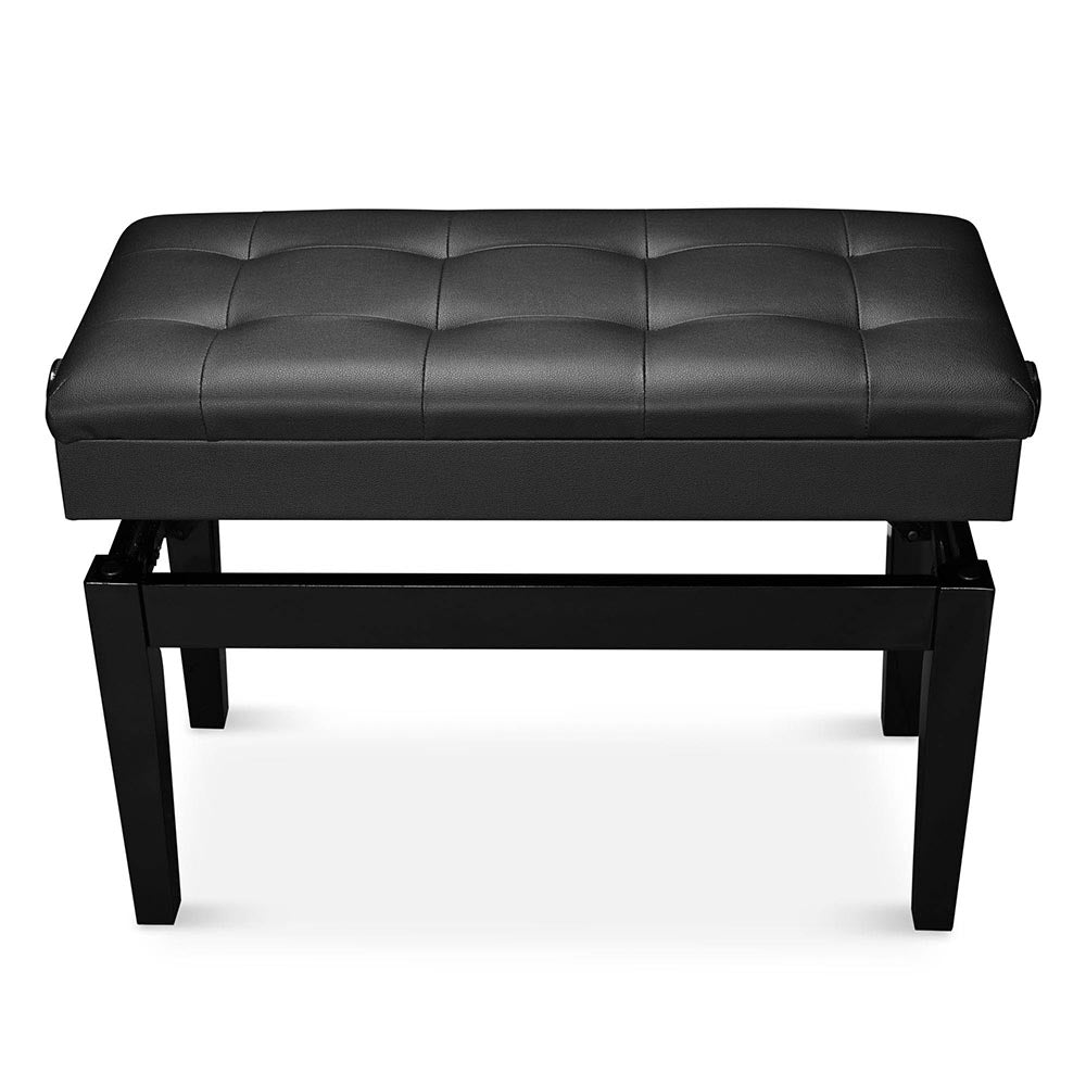 Yescom Leather Upholstered Piano Bench Seat Adjustable Height Image