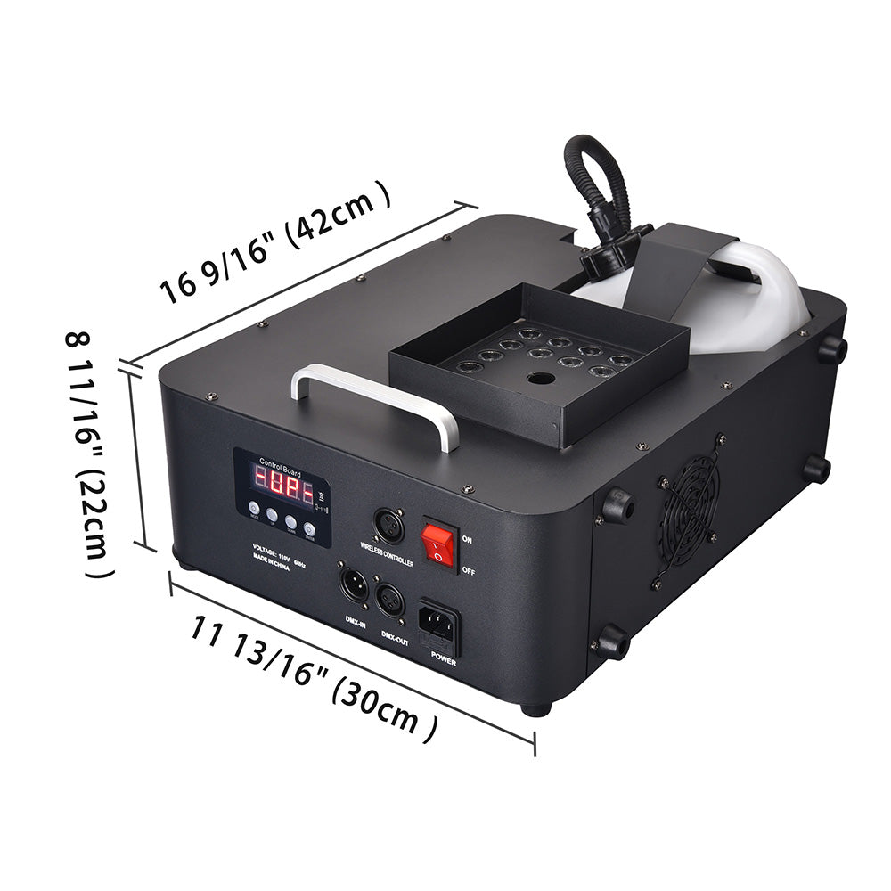 Yescom Fog Smoke Machine w/ Remote Light DMX 20000 CFM 1500w Image