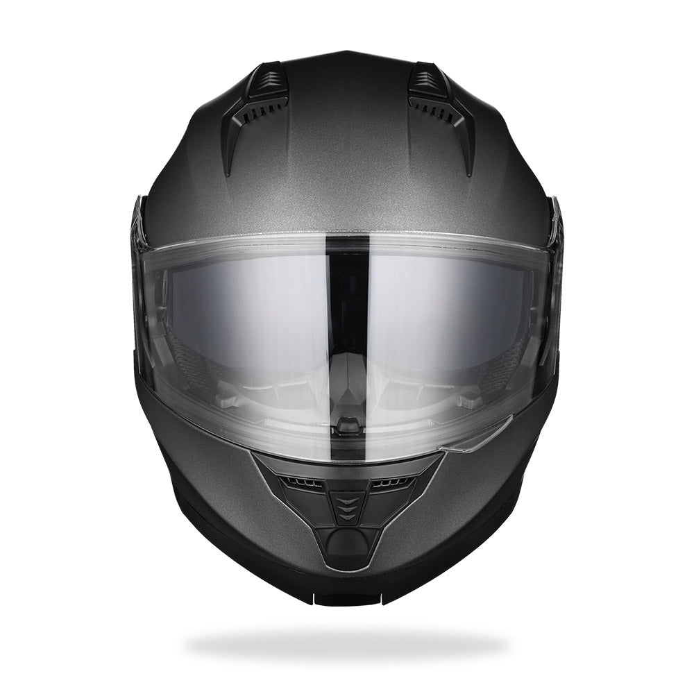 Yescom RUN-M3 Modular Helmet Flip Up DOT 2-Visors Gray, XL(61-62cm) Image