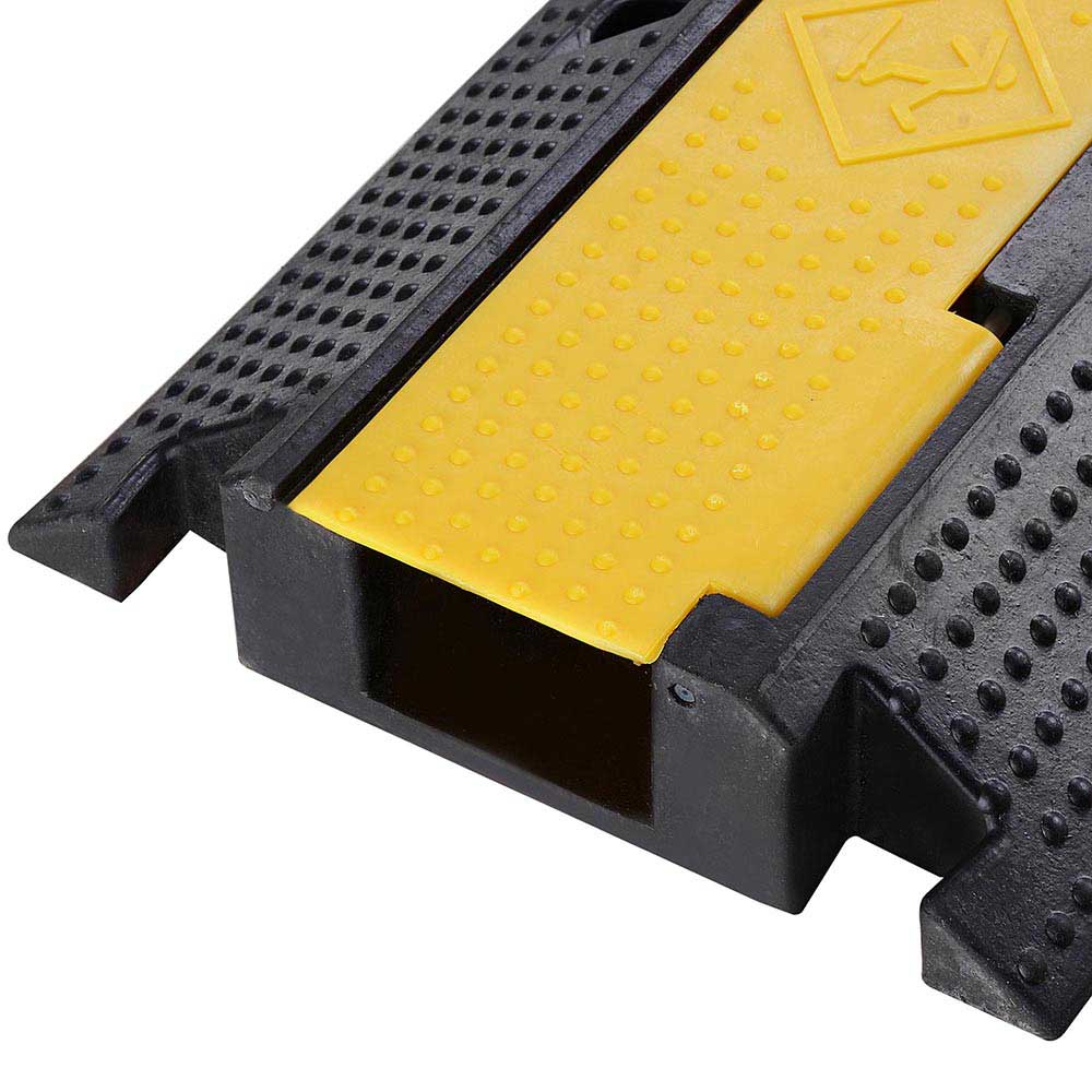 Yescom Cable Ramp Protector Rubber Cable Cover 1-Channel Image