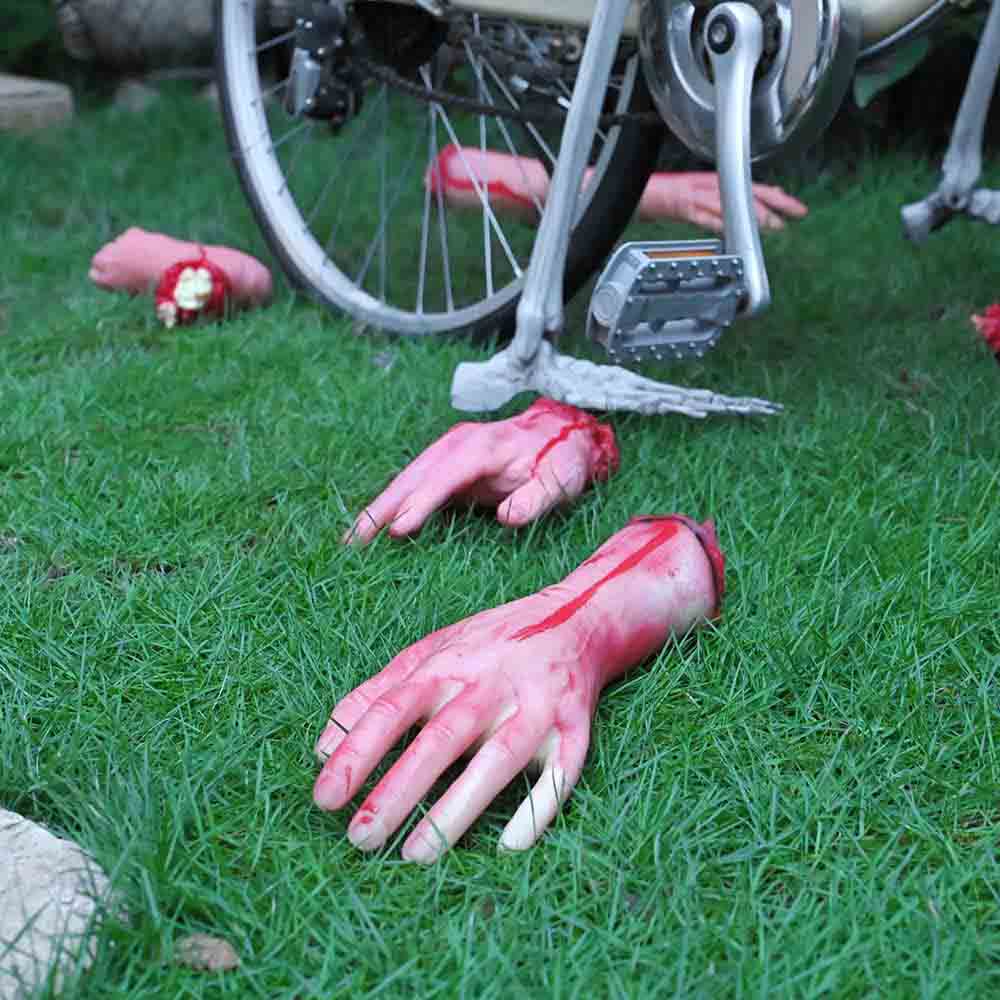 Yescom 5X Bloody Hands Foot Leg Body Parts Set for Halloween Party Image
