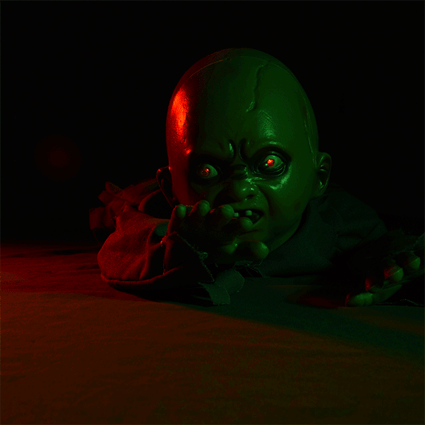Yescom Animated Crawling Baby Zombie Halloween Decoration Prop Image