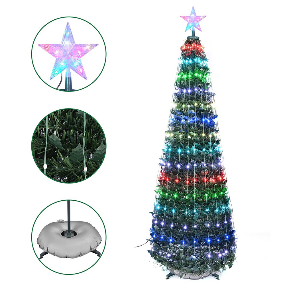 Yescom Pre-lit Artificial Christmas Tree Remote & APP Control, 6ft Image
