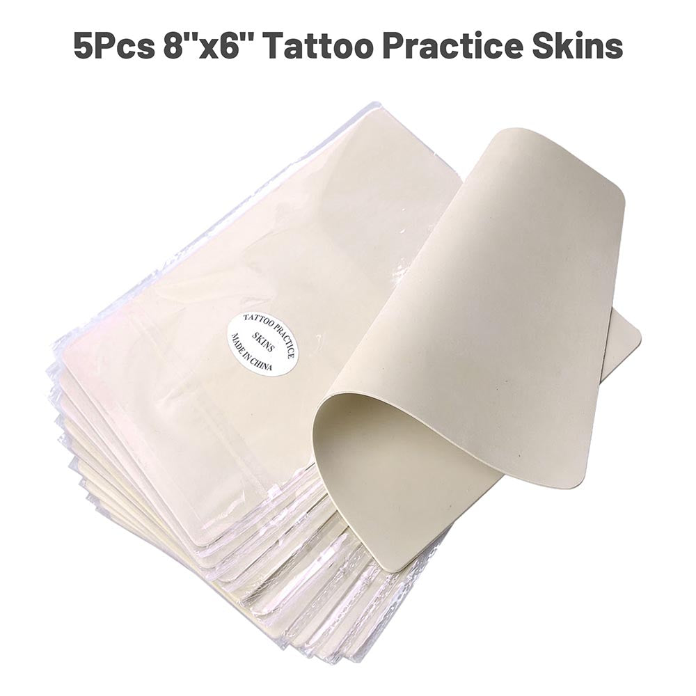 Yescom Tattoo Practice Skin for Tattooing 8x6 Inch 5 Pcs Image