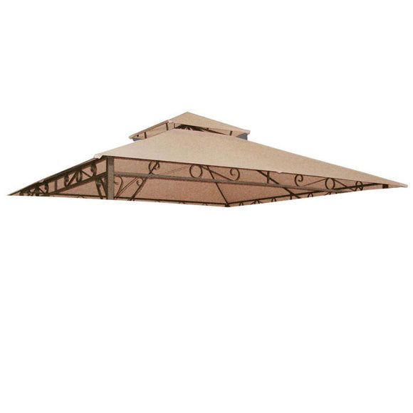 Yescom 10' x 10' Tan Canopy Replacement Top for Gazebo Image
