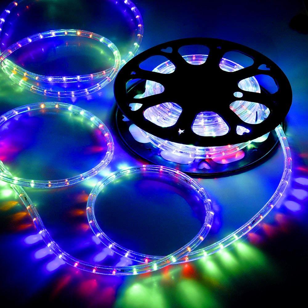 Yescom LED Rope Light Outdoor Waterproof 50ft, RGBY Image