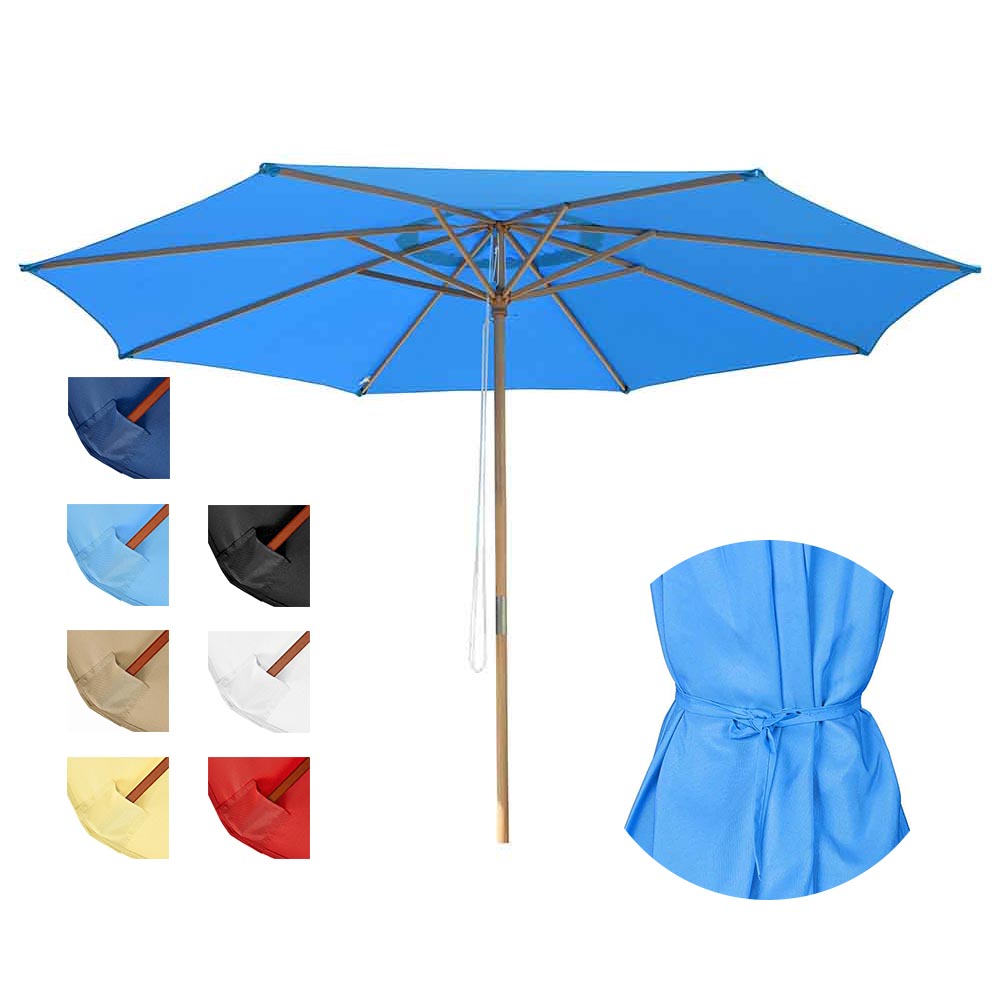 Yescom 13ft Patio Wood Market Umbrella Multiple Colors Yescom 13ft Patio Wood Market Umbrella Multiple Colors