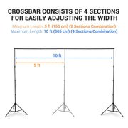 Yescom 10'x 8' 6" Adjustable Photography Background Support Image