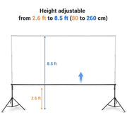 Yescom 10'x 8' 6" Adjustable Photography Background Support Image