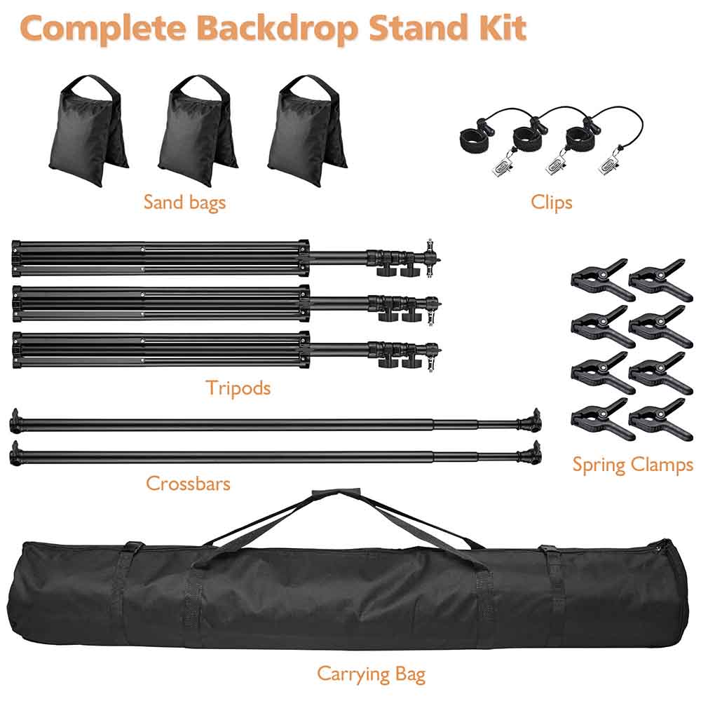 Yescom 20'Wx10'H Backdrop Stand Photo Video Studio Background Support