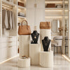 Yescom Off-White Paper Column Pedestal Stands 5ct. (8",16",24",32",40")