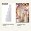 Yescom Off-White Paper Column Pedestal Stands 5ct. (8",16",24",32",40")