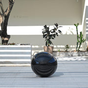 Yescom Inflatable Mirror Balloon with Iridescent, Gold, Silver, Black Options, 20in Black Image