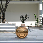 Yescom Inflatable Mirror Balloon with Iridescent, Gold, Silver, Black Options, 20in Gold Image