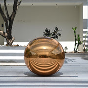 Yescom Inflatable Mirror Balloon with Iridescent, Gold, Silver, Black Options, 40in Gold Image