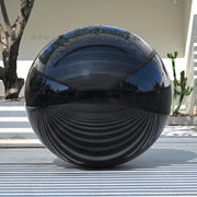 Yescom Inflatable Mirror Balloon with Iridescent, Gold, Silver, Black Options, 60in Black Image